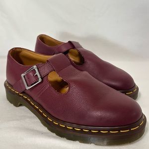 Dr. Martens | Red Polley Mary Jane Shoe | Women’s 10